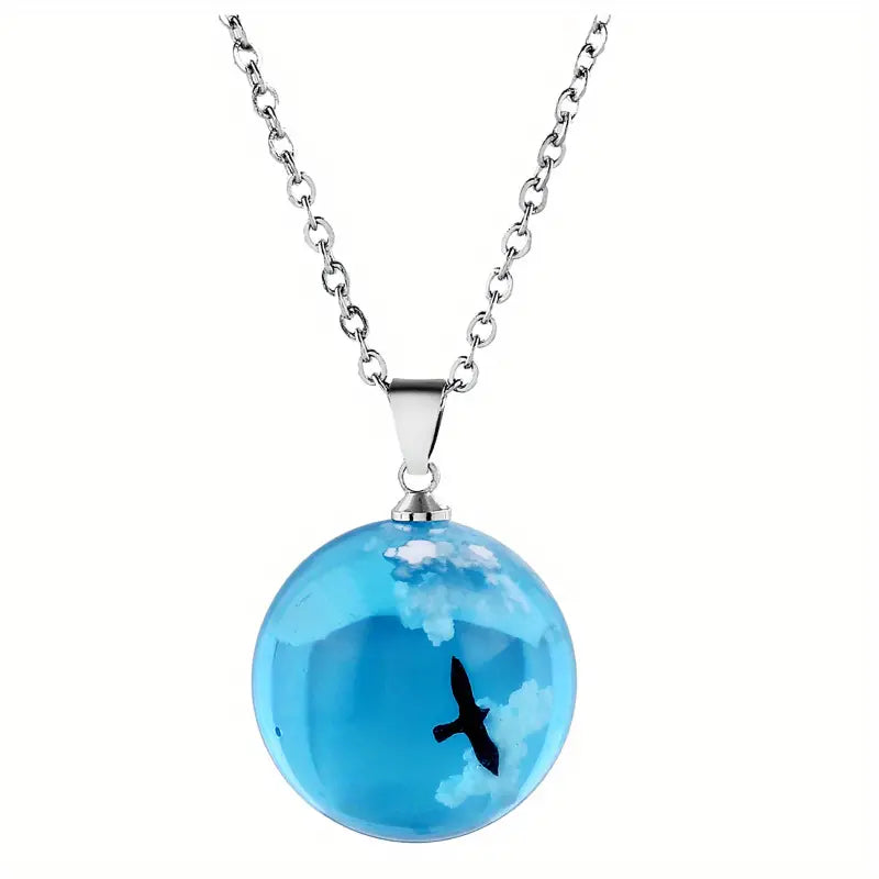 Bird Flying in the Sky Necklace