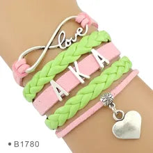 Alpha Kappa Alpha Multilayer Bracelet