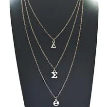 Delta Sigma Theta Multilayer Necklace