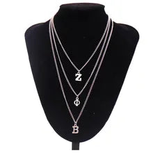 Zeta Phi Beta Multilayer Necklace