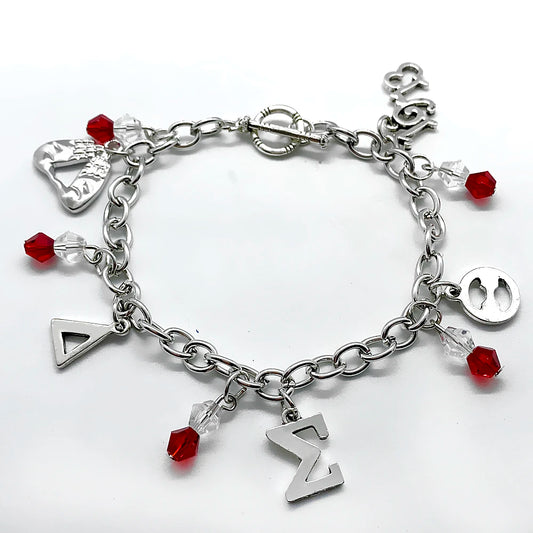 Delta Sigma Theta Charm Bracelet