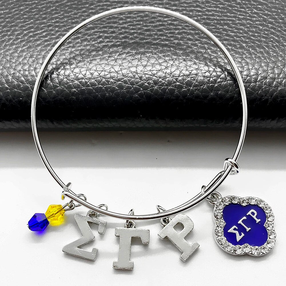 Sigma Gamma Rho Bangle Charm Bracelet