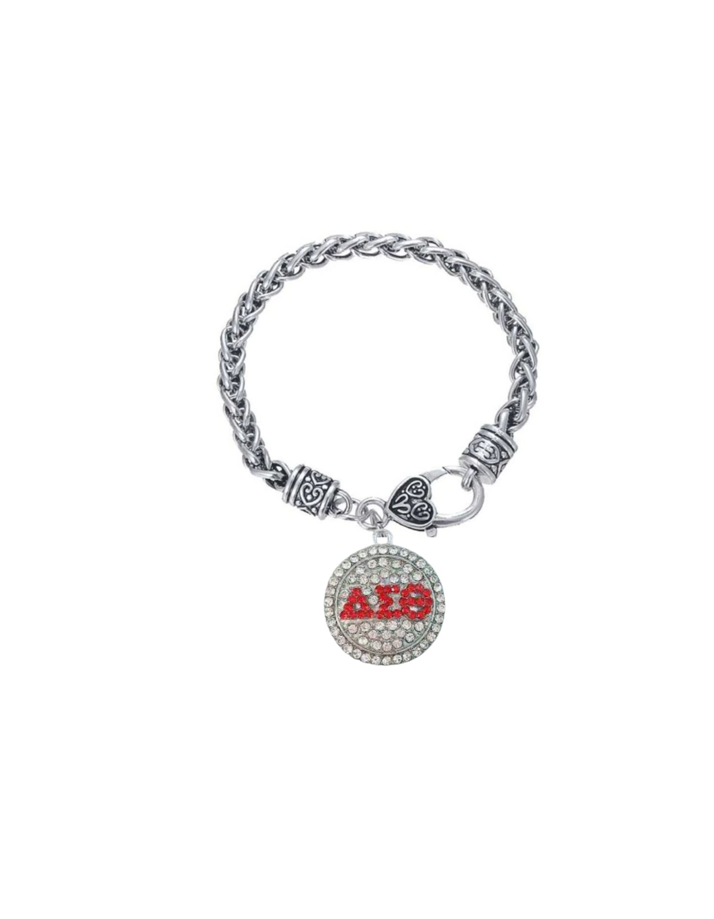 Delta Sigma Theta Crystal Charm Bracelet