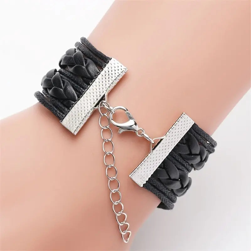 Jesus Loves Me Multilayer Leather Bracelet